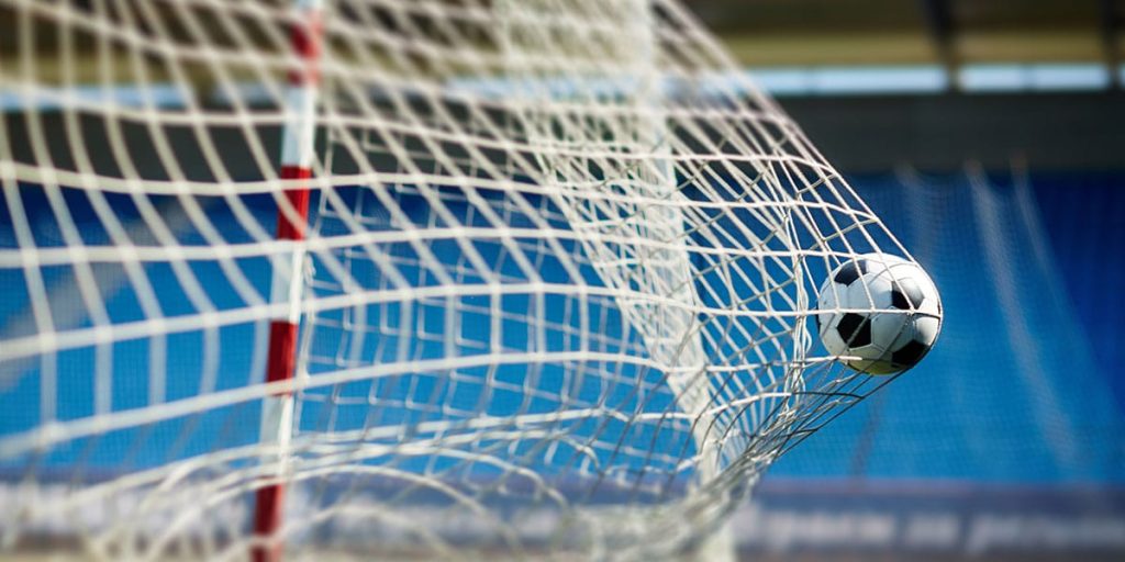 soccer ball making a goal