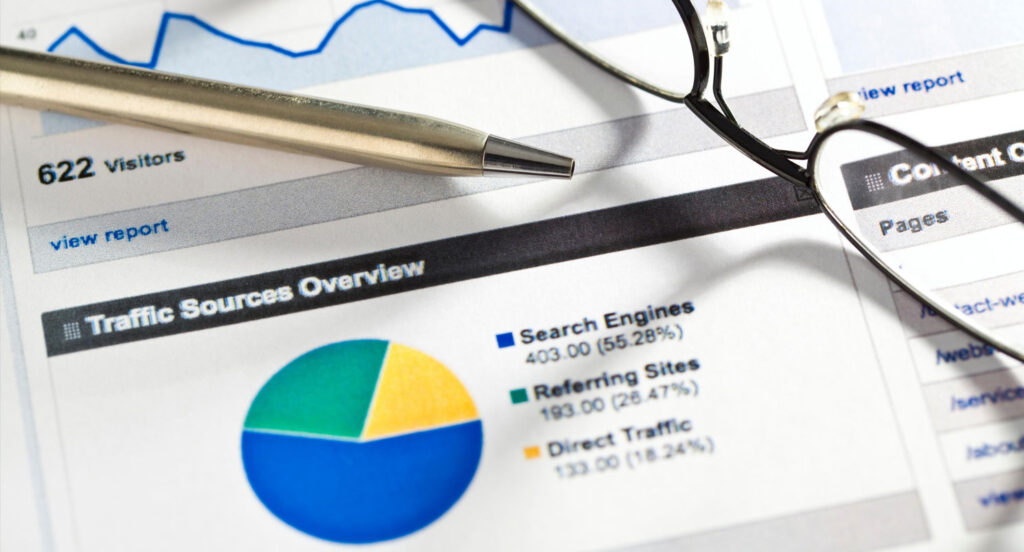 Measuring search engine optimization results in analytics
